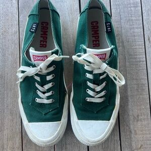 Camper Green Canvas Sneaker